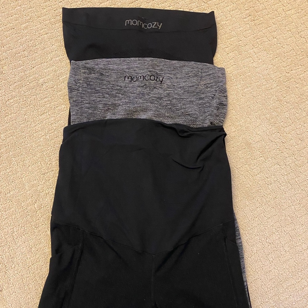 Set of 3 Full Lenth Maternity Leggings Size Small Z Zella and Momcozy